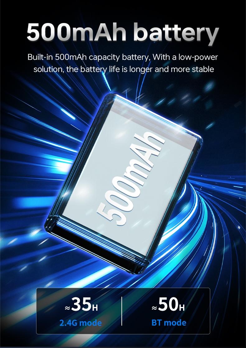 Mage Aj199 Carbon Fiber Composite Three-Mode Wireless Mouse, / Options, Ak820 V2 Model, Wireless Connection Type