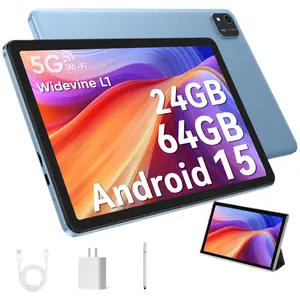 10.1-Inch Android Tablet Featuring The Latest Android 15, Equipped with 3GB of RAM And 64GB of Storage. This Wi-Fi Tablet Includes a 2MP Front Camera And an 8MP Rear Camera and 6000mAH Battery