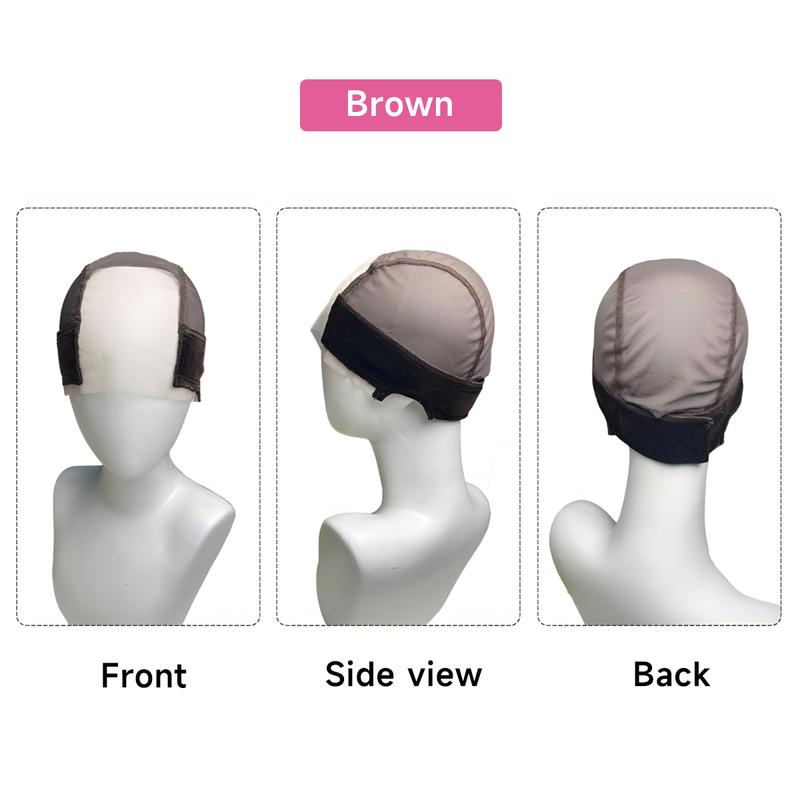 Wig Cap with Grip Band for Keeping Wigs in Place, 1 Count Adjustable Style Dome Mesh Cap with Showing Off Ears, Non Slip Cap Let Wig Be Glueless, Mother's Day Gift