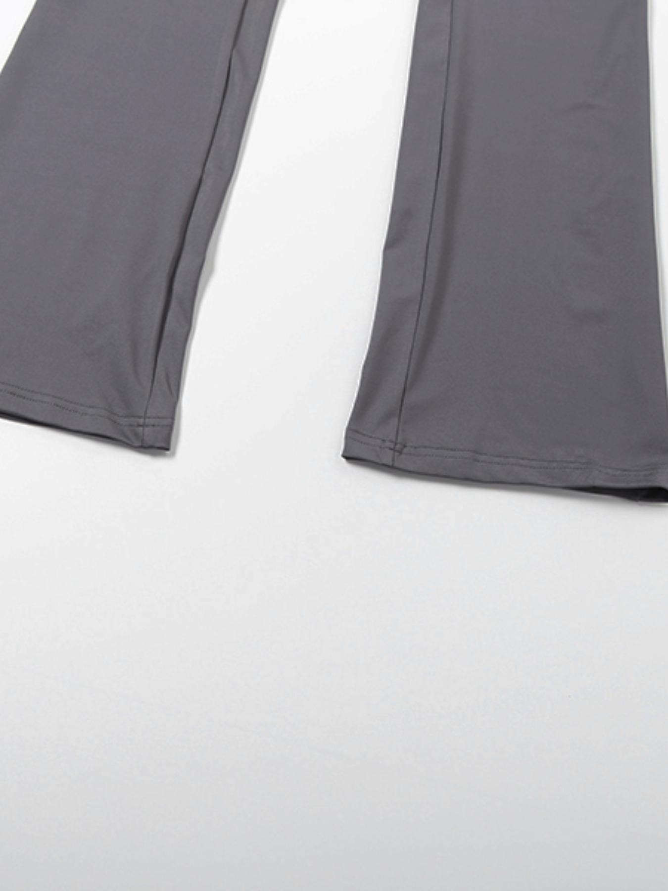 Women's Fall Fashion Hooded Letter Print Zipper Skinny Sports Pants Set, Casual Long Leggings, Slim Fit, Trendy, Sweatsuit Set, Tracksuit Set, Fitness Sport Outfits