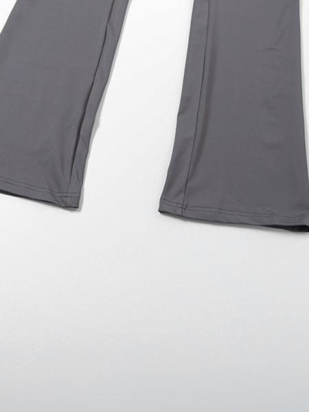 Women's Fall Fashion Hooded Letter Print Zipper Skinny Sports Pants Set, Sweatsuit Outfits, Casual Long Leggings, Slim Fit, Trendy