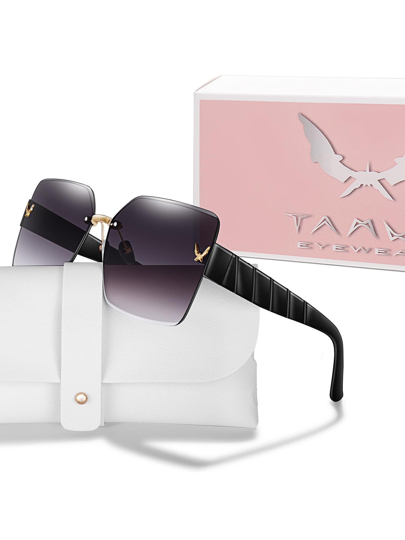 Women's Frameless Sunglasses, Fashion Accessory for Daily Wear, Party, Shopping, Travel, Beach Vacation, Unisex Design