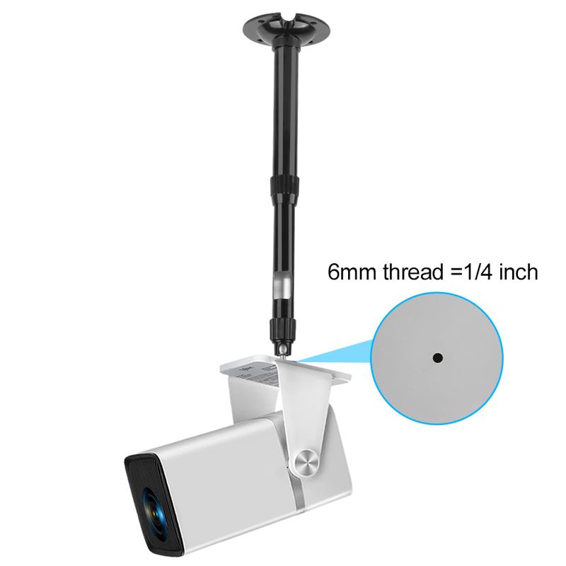 Thundeal TDA6W TD80W HY320 HY300Pro Projector Ceiling Mount Wall Holder 40cm 60cm 80cm 1/4 6mm Black Aluminum Projector Hanger Adjustable Mount Bracket