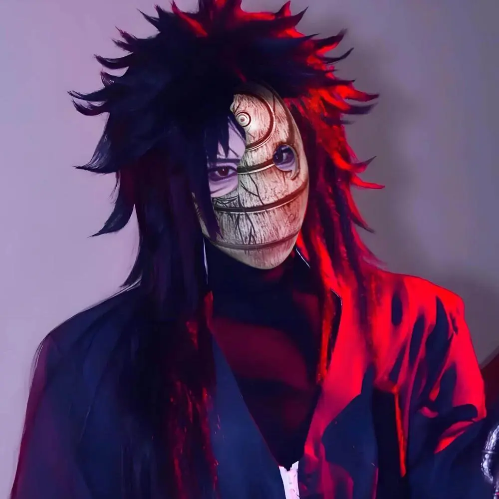 Archi Handwork Anime Uchiha Obito Broken Mask Face Vizard Masquerade Halloween Cosplay