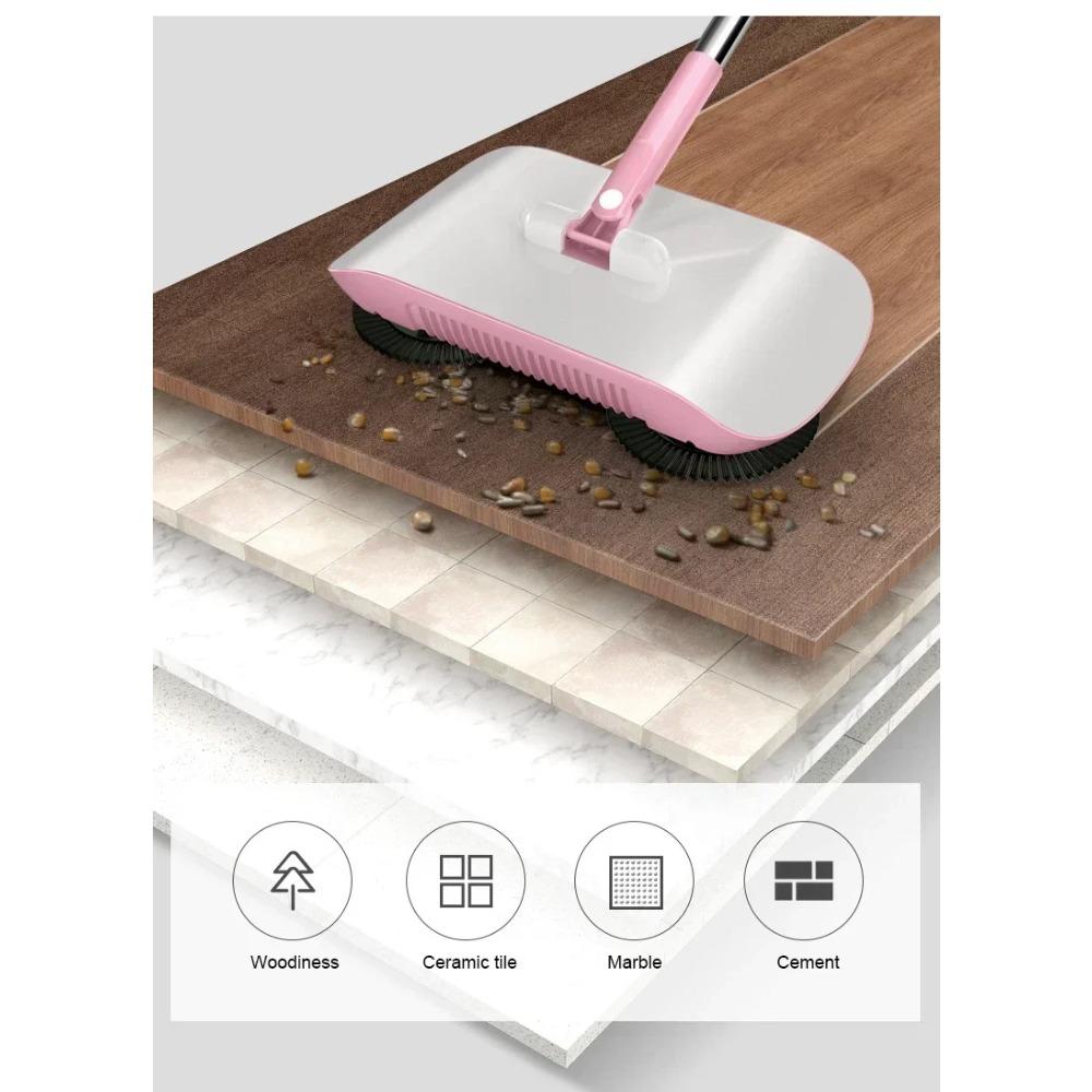 Combination of Broom and Mop Hand Push Type Scoop Household Broom and Dustpan Set Floor Magic Broom Home Cleaning Tools Sweeper Broom With Dustpan Broom Dustpan Combo