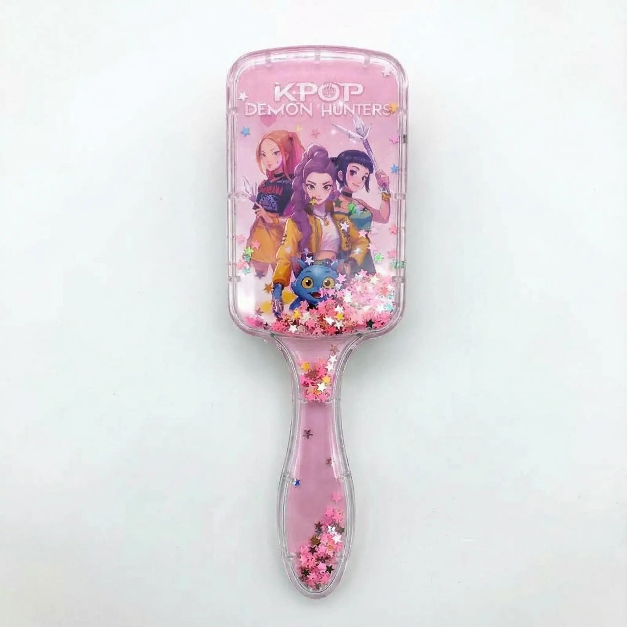 Kpop Demon Hunter Cushion Comb, High-Quality Long Handle Sofa Comb, Universal Styling Tool for Women, Cartoon Design