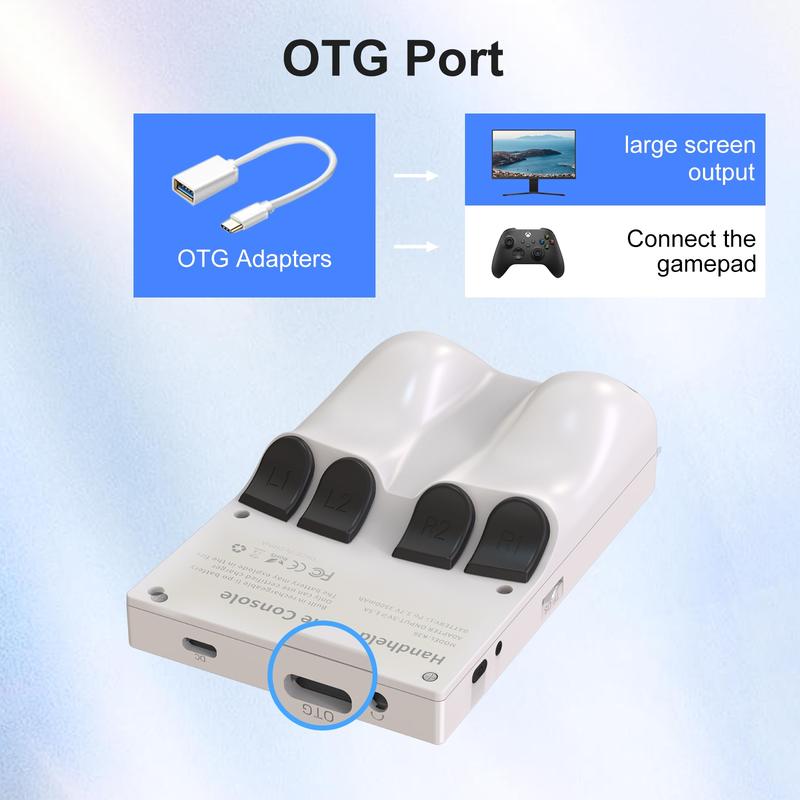 YLW GAMINJA K36 Portable Handheld Game Console, 3.5 Inch HD IPS Screen Handheld Retro Game Player, Rechargeable Gaming Device with 16000+ Games & 20+ Simulators