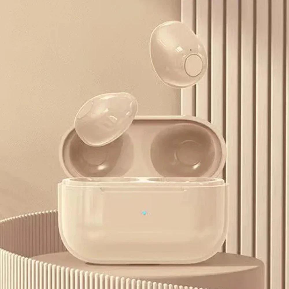 Invisible Earphones Mini Headphones V5.2 Bluetooth TWS In-Ear Earbuds Noise Reduction Wireless Sleep In-Ear Earbuds With Micr