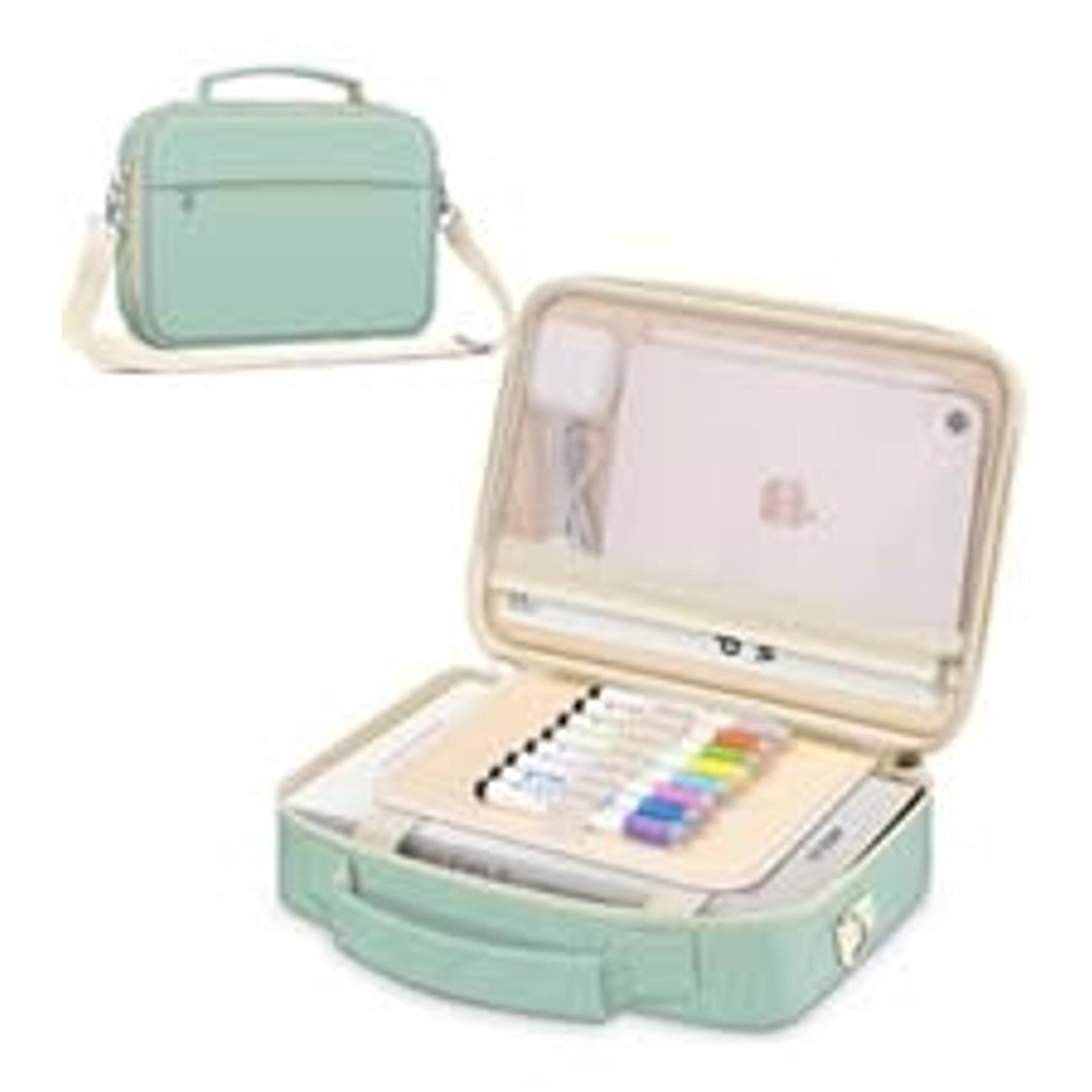 Finpac Polyester Bible Cover - 11x8x2.3" Ipad/Bible Carrying Case with Handle, Zippered Pocket, Multiple Colors, Protective Church Bag Gift for Women Men