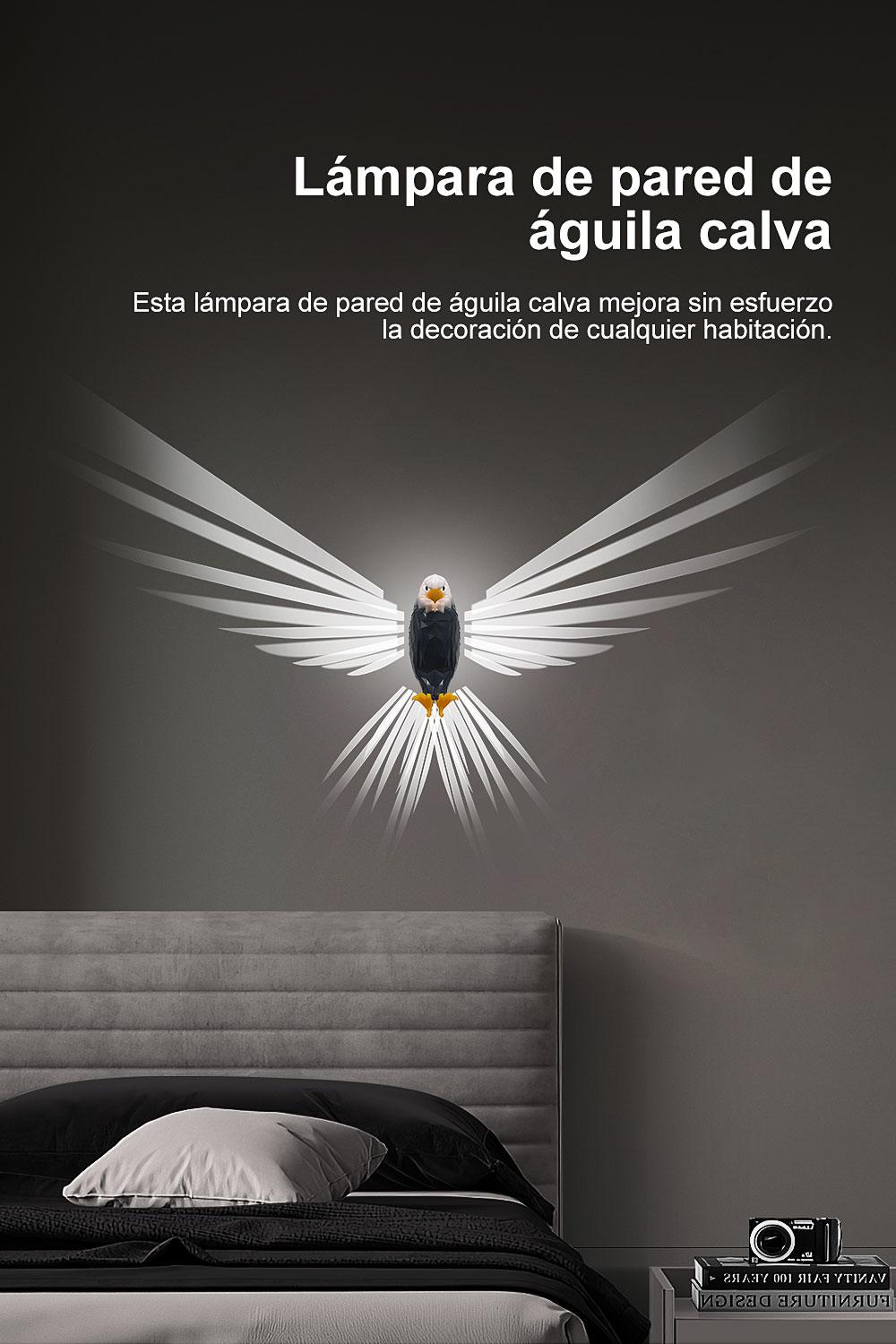 The Bald Eagle Wall Light,Halloween Gifts,Decorations for home,Eagle Night Light with Remote Control,Holiday Gifts for All, Gifts for Women, Gifts for Men