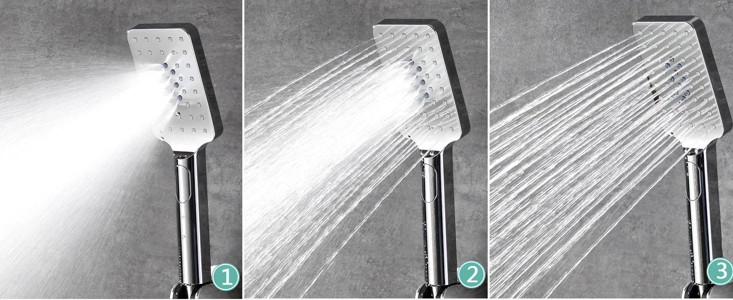 Shower Head,Rainfall Shower Head with Handheld Combo, 8/10 High Pressure Rainfall Shower Head / 6 Settings Handheld Showerhead Combo,Shower Holder/78'' Hose