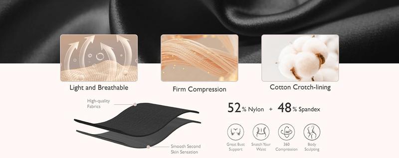 JOSHINE SHAPER Shapewear Bodysuit for Women Tummy Control Fajas Waist Trainer Girdles Butt Lifter Thong Open Bust Body Shaperwear