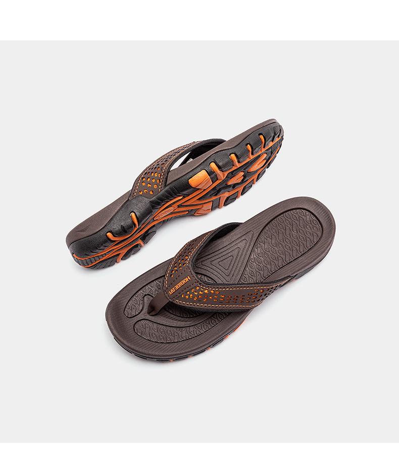 HOBIBEAR Mens Sport Flip Flops Comfort Casual Thong Sandals Outdoor Casual Comfortable Home Slippers Summer 2024 New Trendy Beach No-slip Toe Thong Flip Flops,
