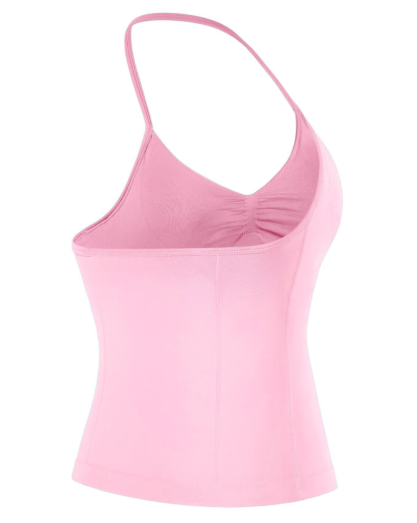 RICH BRIA Sports Sets for Women Seamless Halter Tank Top with High Waist Shorts Set for Yoga and Fitness, Breathable & Comfortable Activewear Summer Two-Piece