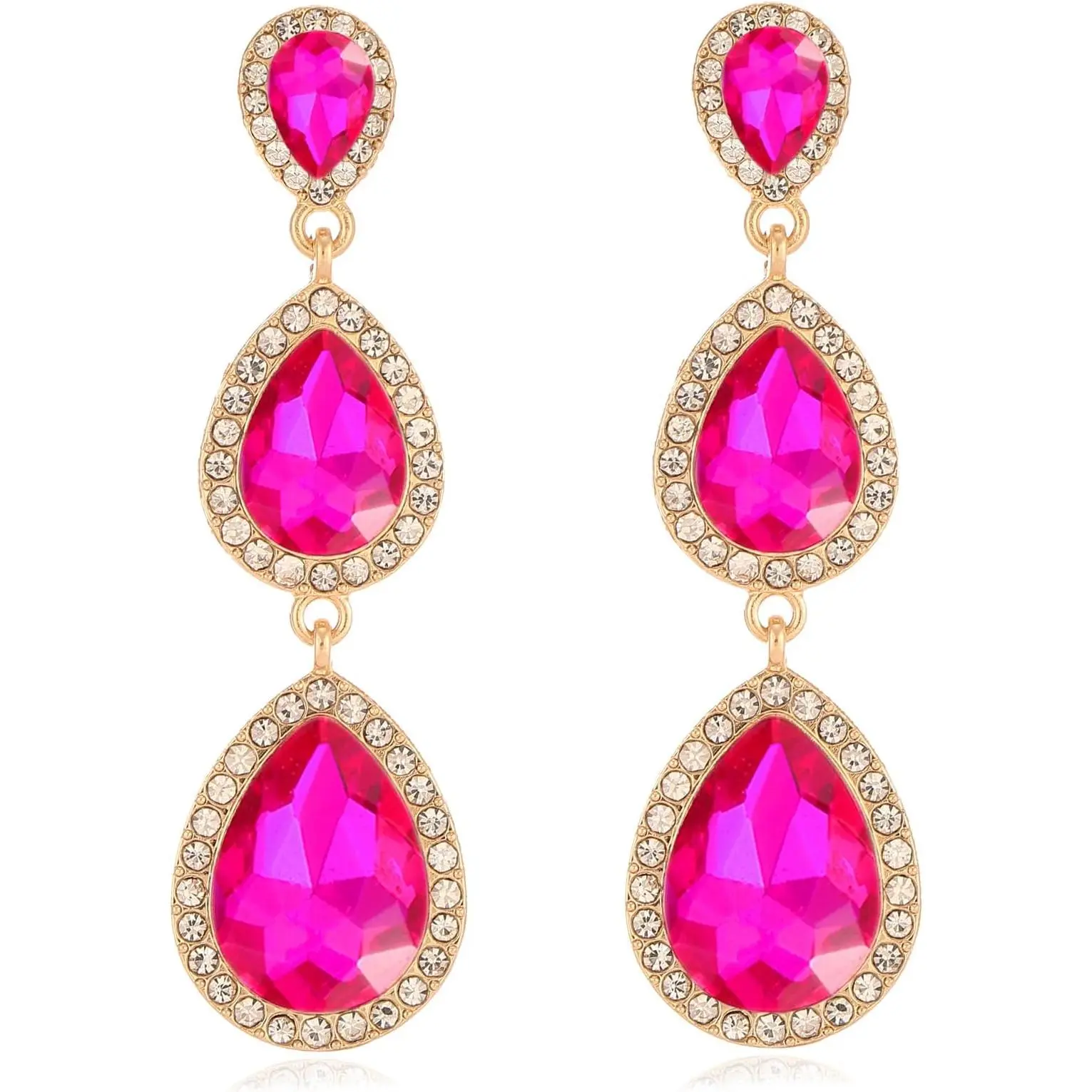 B01 Hot Pink Gold-Tone