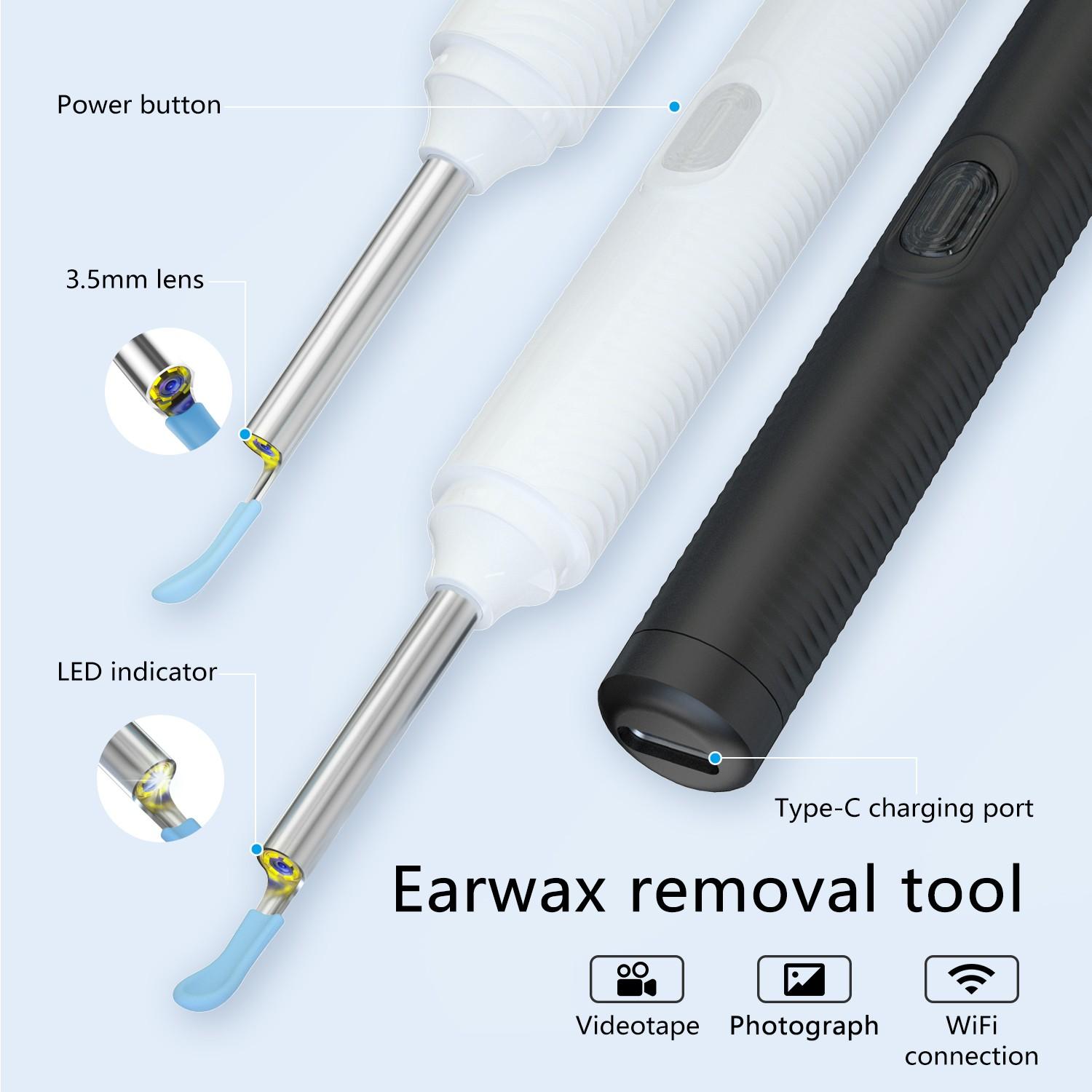 Ear Cleaner with Camera – HD Visual Earwax Removal Kit, Soft Silicone Tips, Easy & Safe for Family Use – Gift for Birthday & Christmas Ear Cleaner with Camera – HD Visual Earwax Removal Kit, Soft Silicone Tips, Easy & Safe for Family Use – Gift for Birthday & Christmas