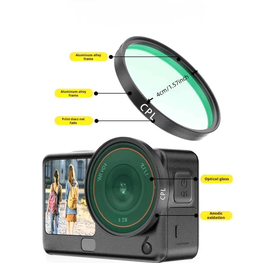 Dji Action 6 Protective Filter Kit, Optical Glass Creative Filters, Cpl UV Nd8 Nd16 Nd32, Action Camera Accessories