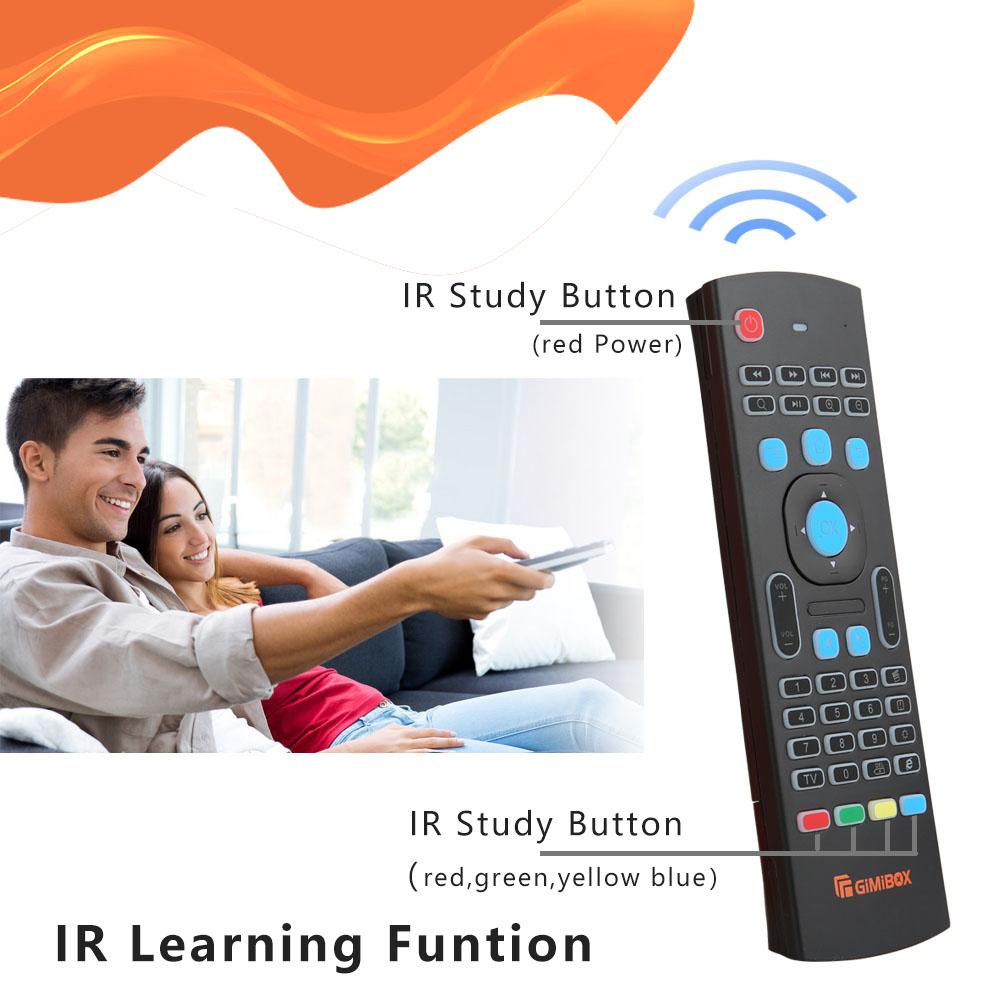 Air Mouse Remote MX3 Pro with Backlit, 2.4G Air Remote with Wireless Keyboard,Backlit and Key-Learning Function, Best for Android TV/Box/PC/Android Projector/HTPC/Xbox/Raspberry Pi