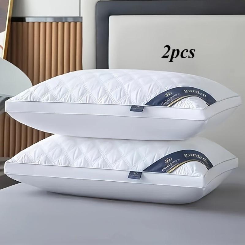 1/2pcs Orthopedic Neck Support Pillows with Comfortable Fabric and Pillowcases - Made of 100% Soft Polyester (700g/800g options), Fits the Cervical Spine for Side and Back Sleep, Breathable and Comfortable for Home Use, Machine Washable