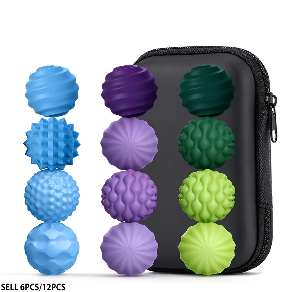 Silicone Magnetic Balls Fidget Toys for Adults & Teens 6PCS/12PCS Stress Relief Sensory Toys for Autism ADHD Anxiety Fun Textures Gadgets Office Desk Toy Stocking Stuffers for Men Women