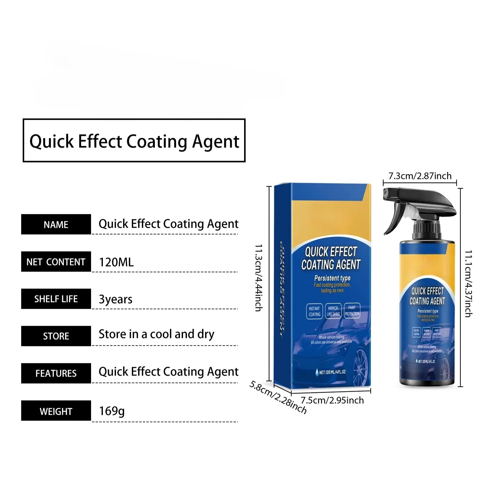 Car Coating Spray - Ready-to-Use Paint Care Protector with Sealants & Isopropyl Alcohol for Automotive Detailing, Car Reconditioning & Waxing Sealing Glaze