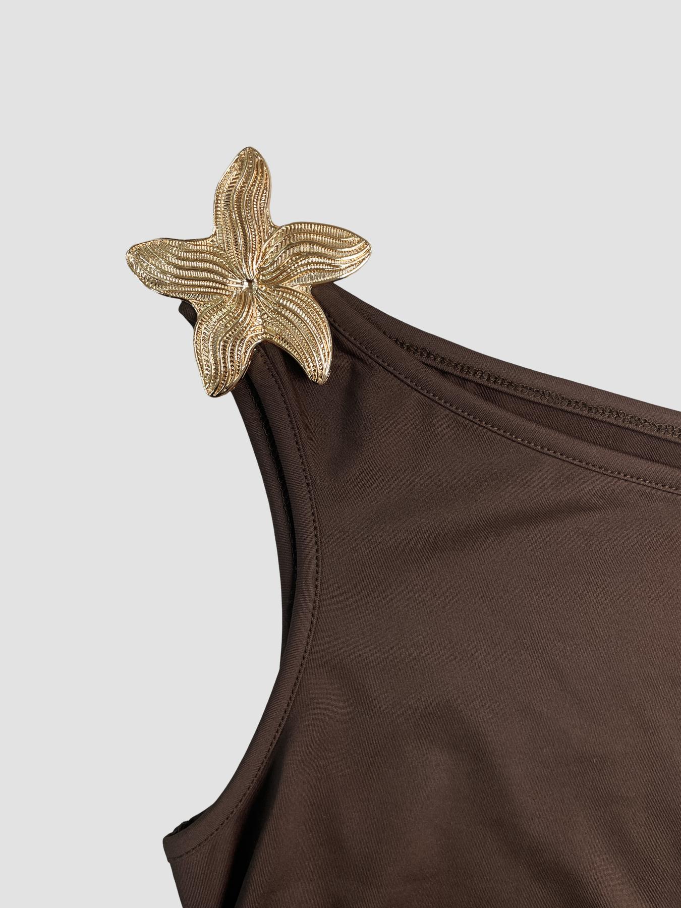 Y2K Aesthetic Casual One-Shoulder Metallic Accent Crop Top & Vintage Fringe Tweed Shorts Set