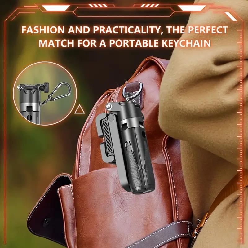Portable Selfie Stick Tripod, Retractable Phone Tripod with Remote Control, Lightweight Travel Tripod for Video Recording & Photo Taking & Phone Live Streaming