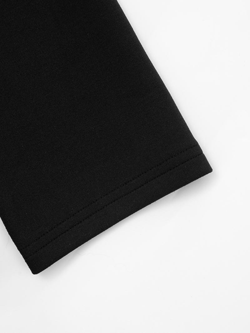 Women's Elegant Business Suit Dress, Deep V Neck Long Sleeve Ruffle Waist Cinched, Spring & Fall Office Wear, Plain Style