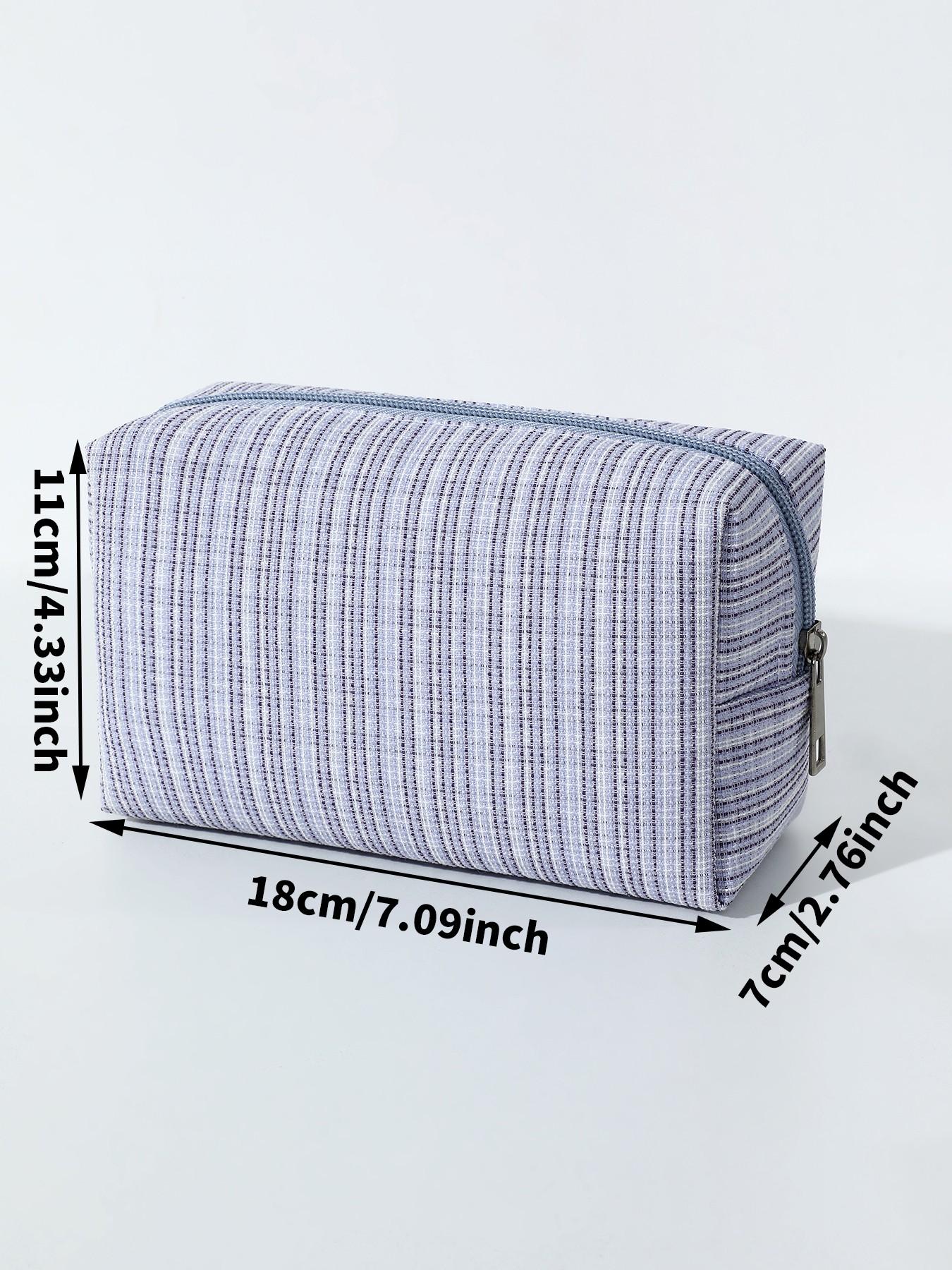 Elegant Portable Makeup Bag, Classic Material, Matte Finish, Zippered Travel Cosmetic Case, Lightweight Toiletry Pouch, Essential Gift for Women