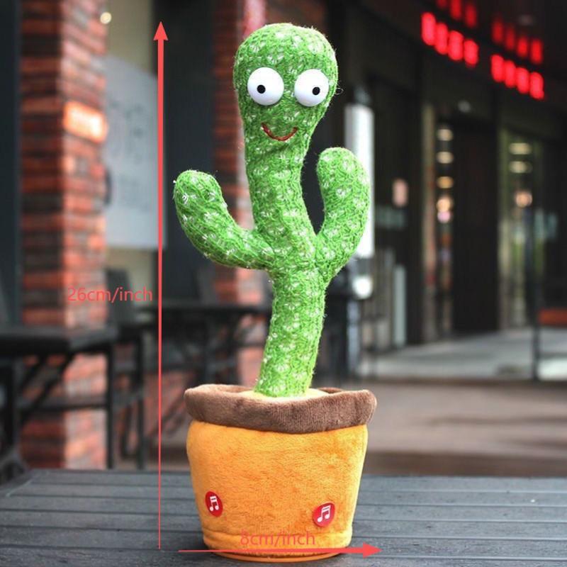 Talkative Dancing Cactus Toy, Singing Swinging Plush Birthday Gift for Girls, Best Selling Cactus Twister Doll, Cute Stuffed Animal