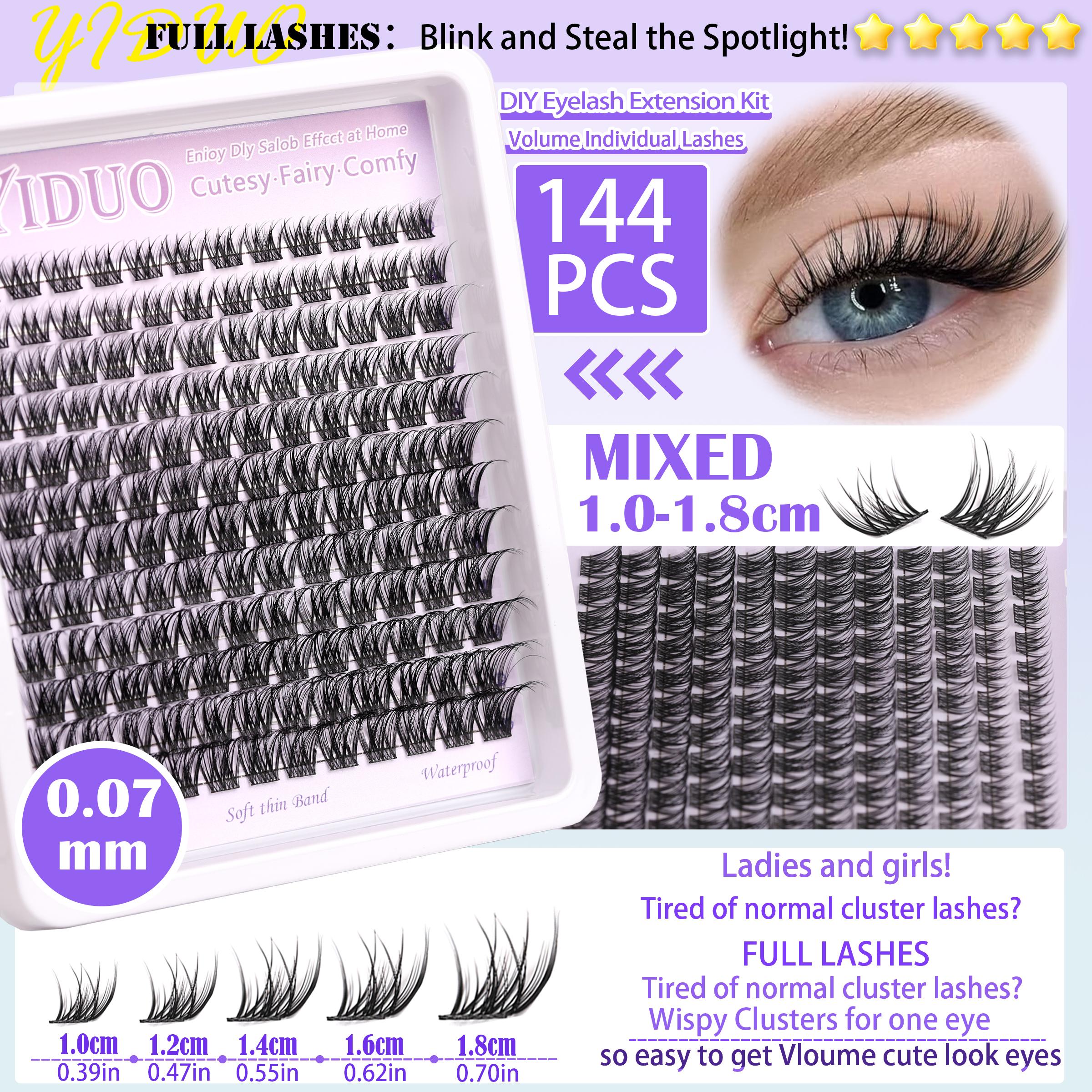 3 Styles Lash Clusters Kit Great value Lash Kit 10-18mm Clusters Extensions Natural Look Eyelash Extensions DIY Individual Lash Kit with Lash Bond and Seal, Lash Remover,Lash Tweezers,Eyelash Brush, Eyelash Tools Exquisite Eyelash Gift Set 3 Styles Lash Clusters Kit Great value Lash Kit 10-18mm Clusters Extensions Natural Look Eyelash Extensions DIY Individual Lash Kit with Lash Bond and Seal, Lash Remover,Lash Tweezers,Eyelash Brush, Eyelash Tools Exquisite Eyelash Gift Set