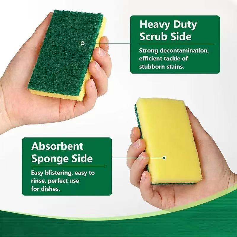 Thick High Foam Cleaning Sponge, Reusable, Waterproof Mold-Resistant, Efficient Absorbent, Multi-Use for Kitchen Bathroom Car