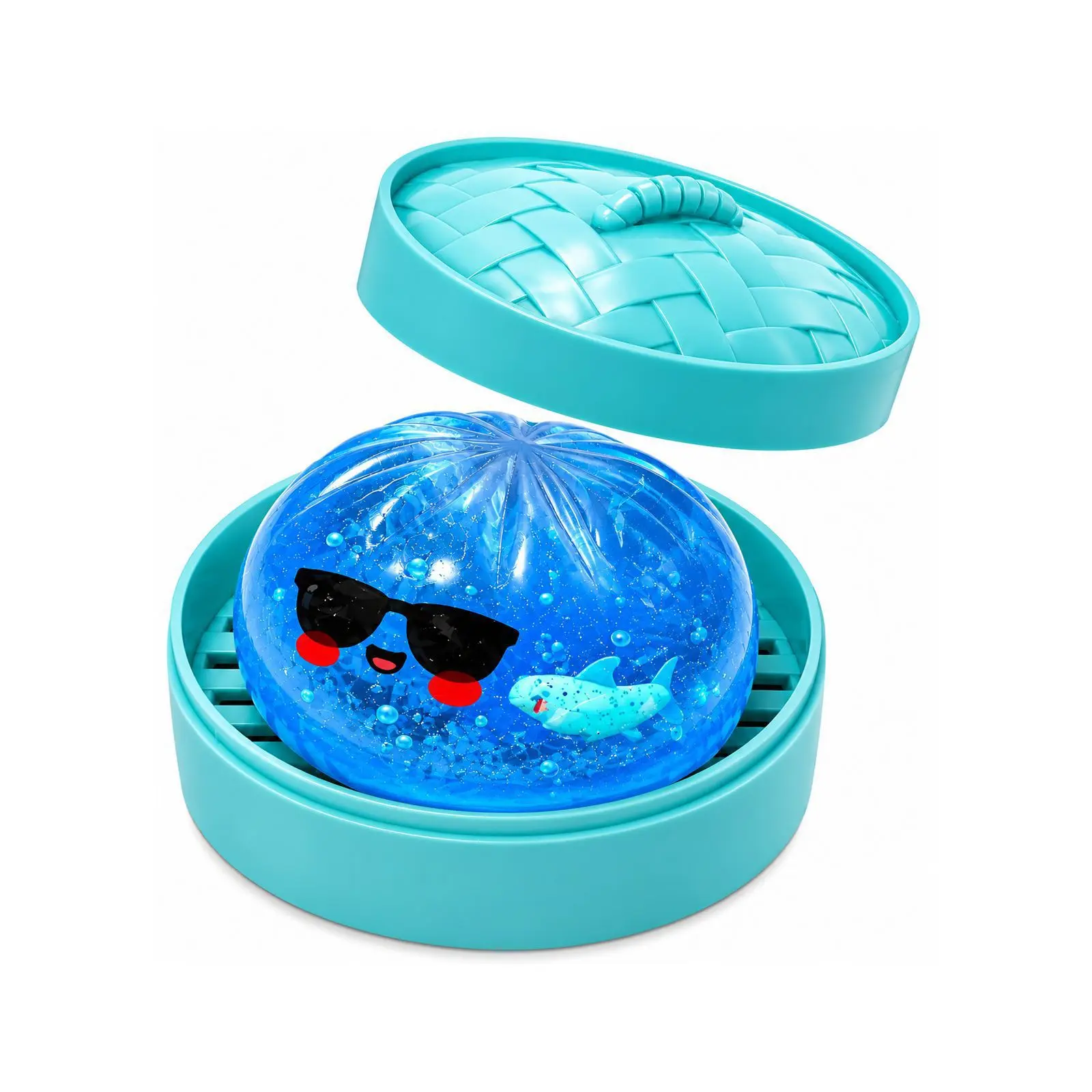 Dowmoo Ocean Animal Shell Steamed Bun Stress Relief Toy, Hidden Edition Realistic Design, Fun Flash Clay Inside, Perfect for Relaxation