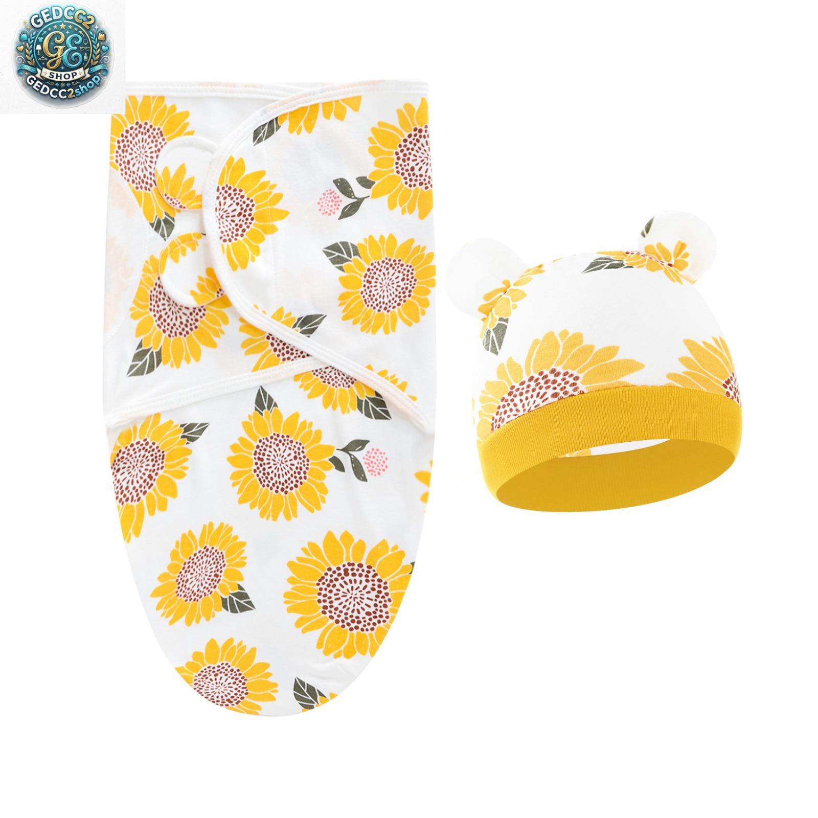 100% Cotton Baby Swaddle Blanket, Newborn Swaddle Wrap for 0-6 Months, Lightweight Infant Sleep Sack for Spring, Summer & Fall