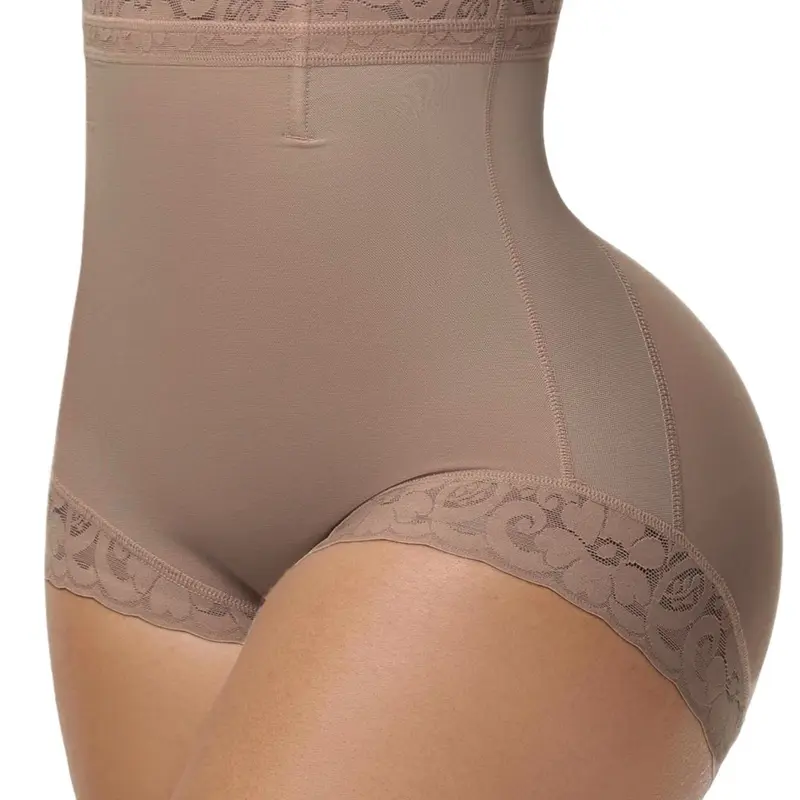 1 Count Super High Waist Elasticity Shaperwear Shorts, Fajas, Shapewear, Butt Lifting And Tummy Control Shaping Shorts, Lace Anti Slip Shaperwear Panties, Women's Underwear Body Shaper Bottoms Comfortable, Tummy Control Girdle, Suitable for Daily or Party