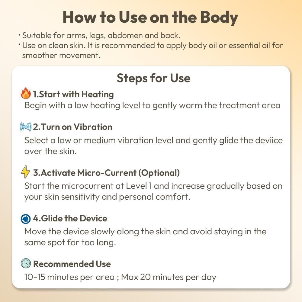 1 Count Body Sculpting Massage Tool, Handheld Electric Body Massager with Heat, Vibration & Soothing Pulse for Legs, Arms, Hips & Belly 1 Count Body Sculpting Massage Tool, Handheld Electric Body Massager with Heat, Vibration & Soothing Pulse for Legs, Arms, Hips & Belly