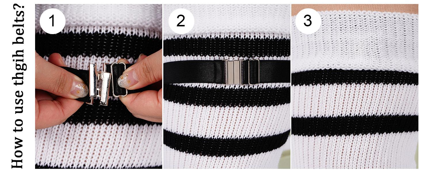 Plus Size Womens Thigh High Socks for Thick Thighs- Extra Long Striped Thick Over the Knee Socks- Leg Warmer Boot Socks thigh high socks plus size thigh socks