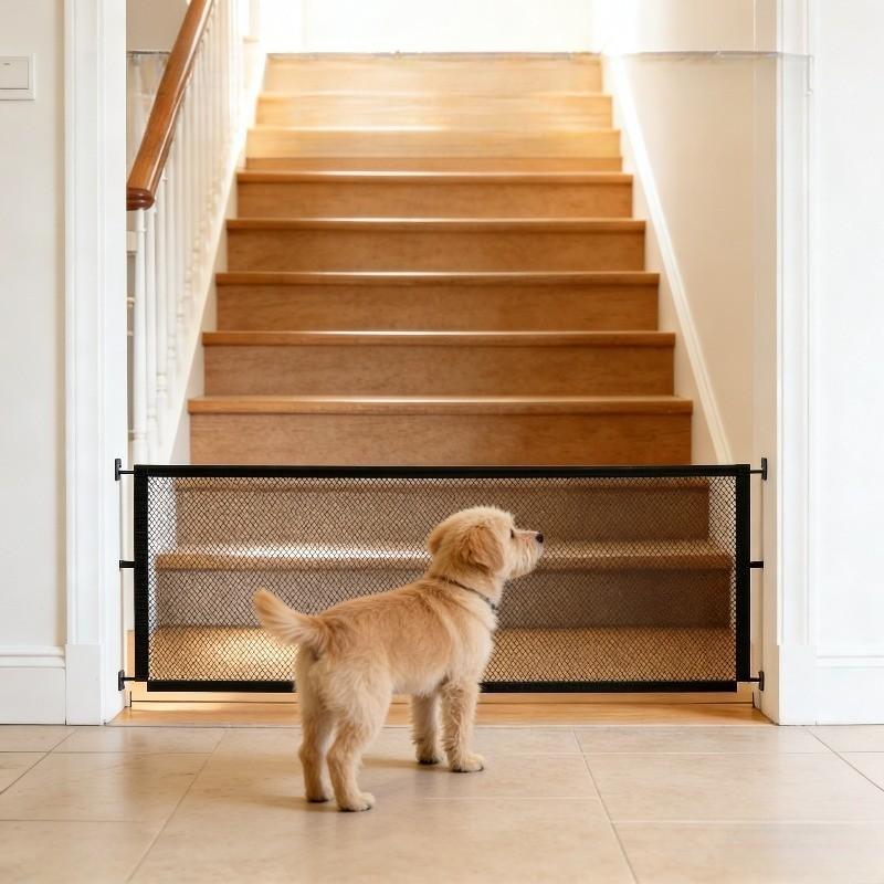 2026 New Pet Isolation Net, No Drilling Foldable Portable Cat Dog Protective Fence, Home Corridor Balcony Safety Barrier, Expandable Anti-Escape Mesh Gate