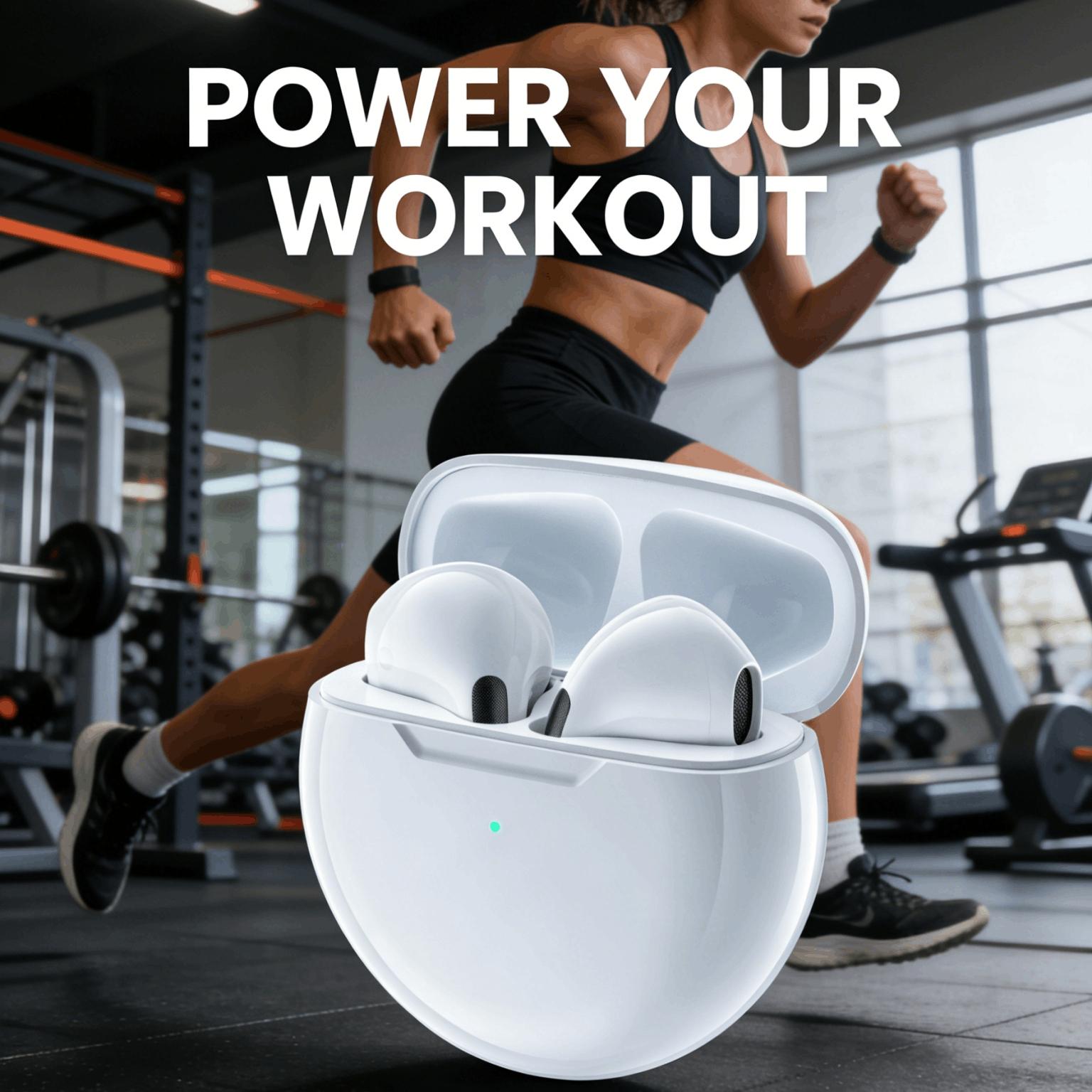 True Wireless Stereo Bluetooth-compatible Headphones, Low Latency Audio, Long Battery Life Smart Touch Control, USB PD Charging, PC & Laptop Compatible