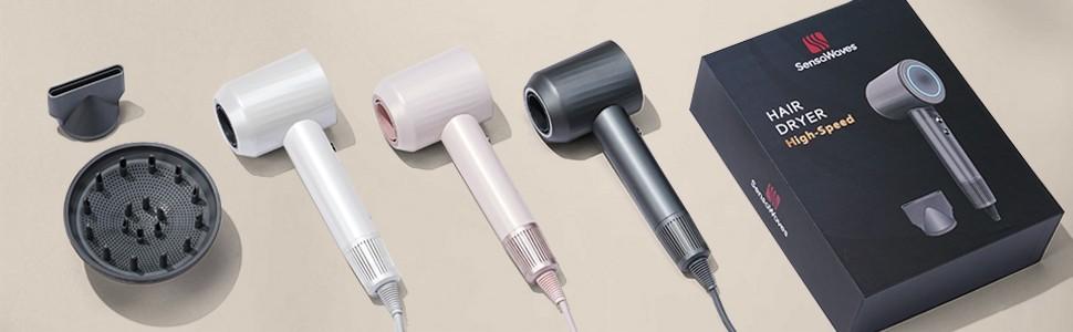 High Speed Hair Blow Dryer, Hair Dryer with Magnetic Attachments, Negative Ion, Fast Drying, Low Noise, 3 Modes-Control, Diffuser Curly Fathersdaygifts