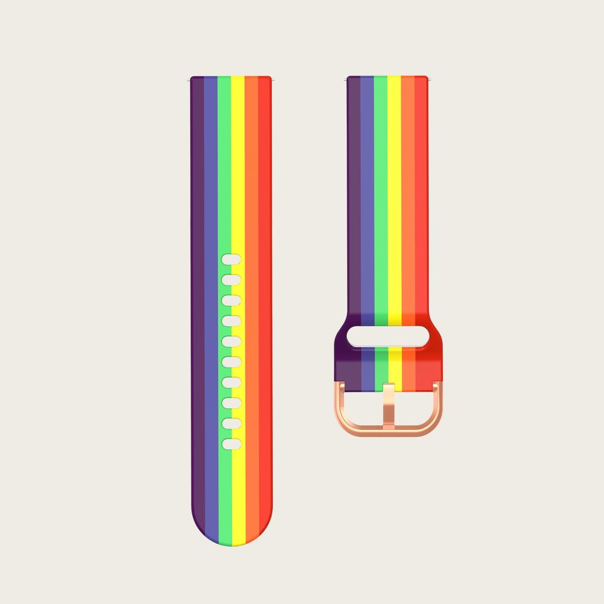 Fashionable Silicone Watch Band, Universal Quick-Release (20mm), Soft Comfort, Waterproof Sweatproof, Buckle, Compatible with Smartwatches