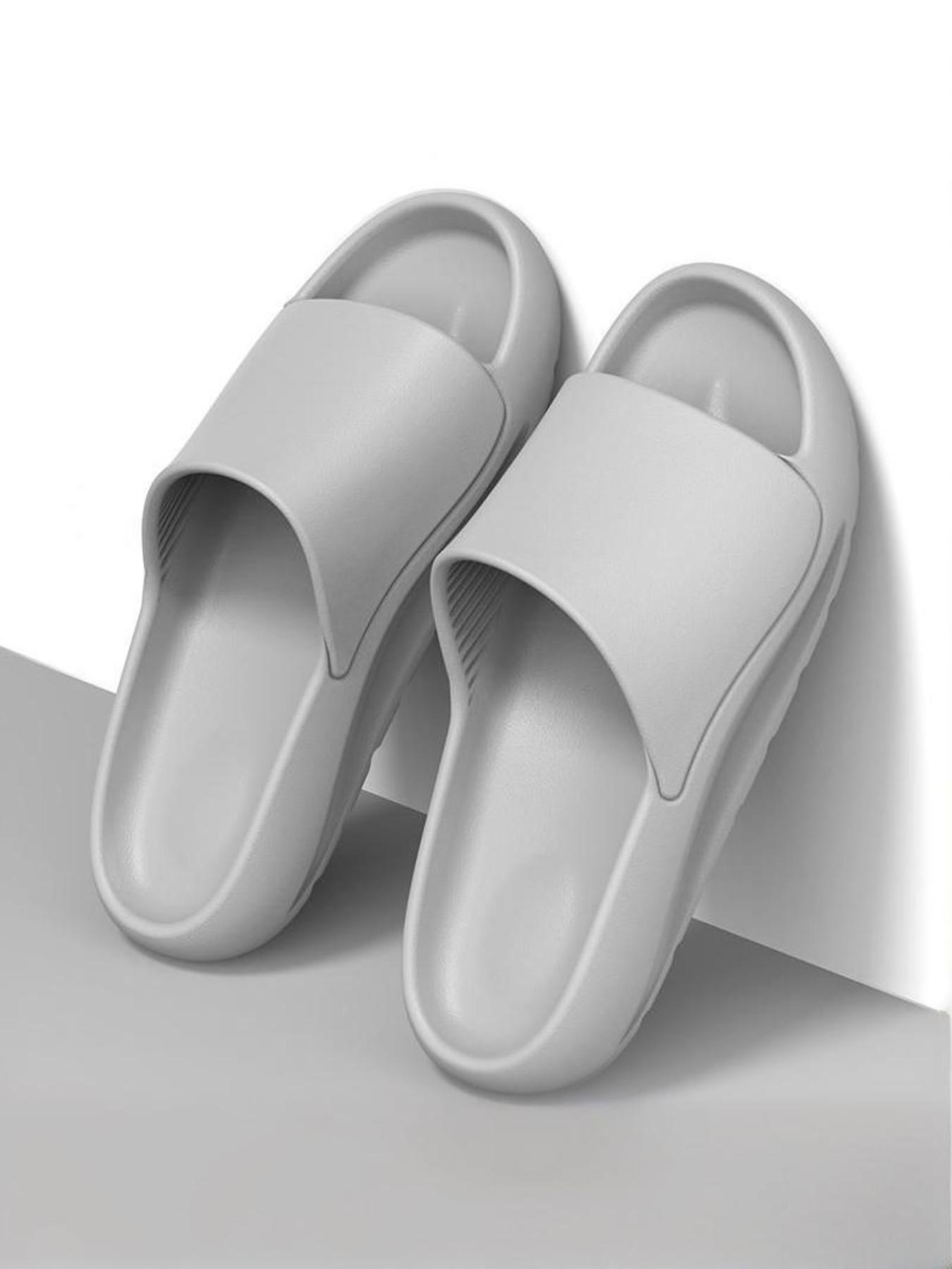 Stylish Quiet Slippers for Women and Men, Summer New Thick Sole Non-Slip Indoor Home Sandals for All Seasons, Casual Eva Footwear