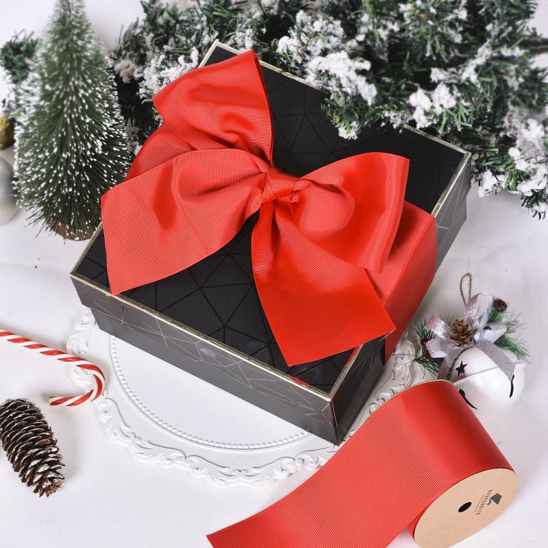 RUSPEPA Thread-Style Fashion Gift Wrapping Ribbon—Ideal for DIY Crafts, Gift Bags, and Bow Making—100% Polyester—Extra-Long Length—Luxurious Hues