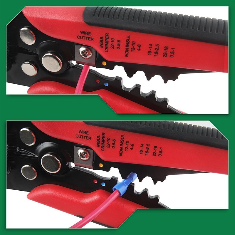 Three-In-One Multifunctional Automatic Wire Stripper Tool, Mechanical Repair, Men's Work Equipment, Building Tools, Cable Cutter, Multi-Function Pressing, Wirecutters