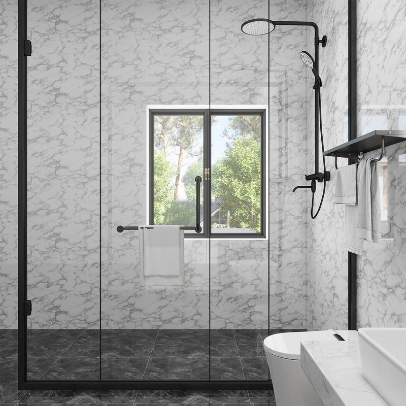 Marble Pattern Self-adhesive Sticker 1pc Waterproof Decorative Paper for Countertop Furniture Table Living Room Kitchen Bathroom Home Interior Decor Modern Pegatinas Decorativas