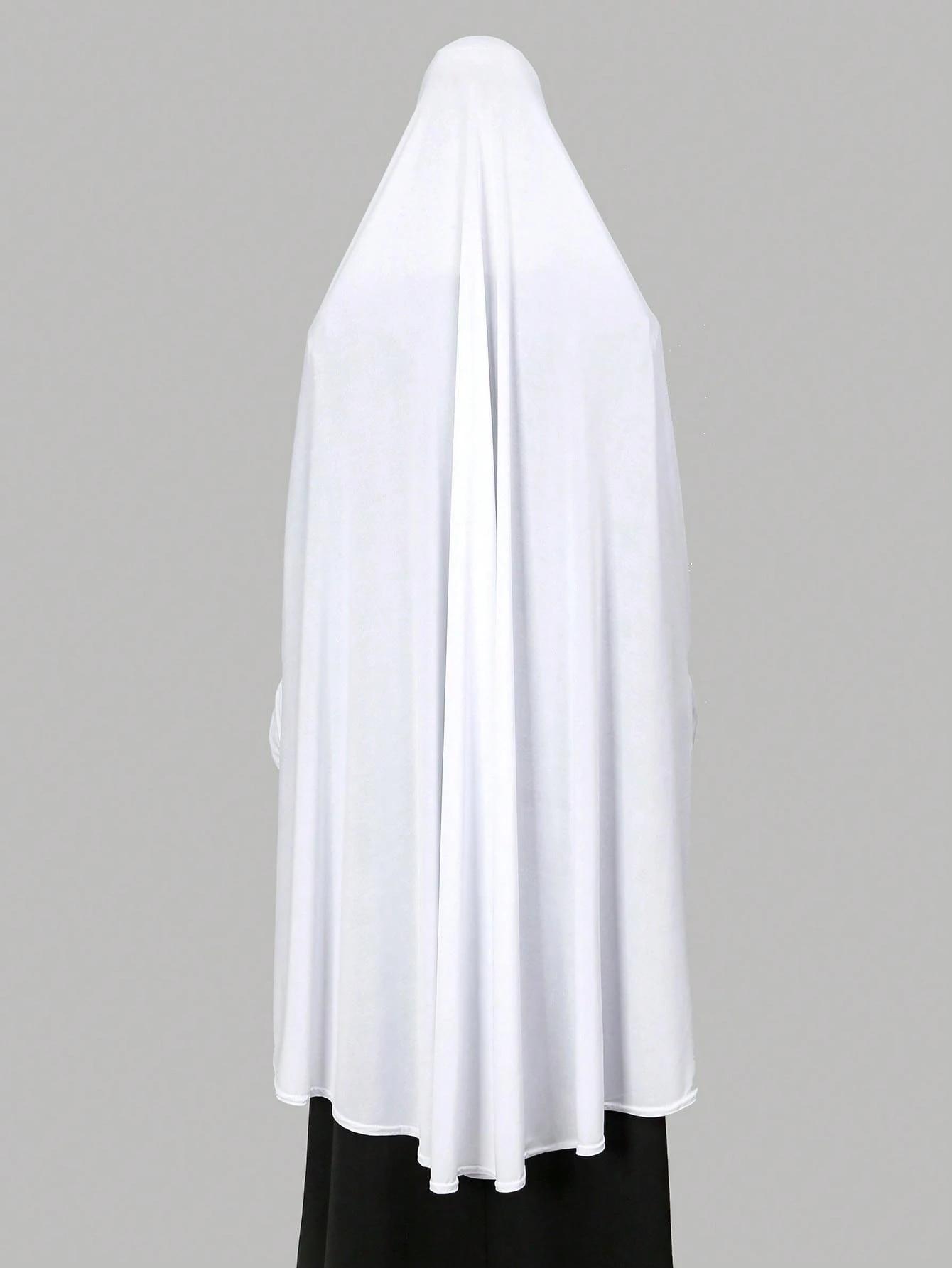 Women's Chiffon Beach Scarf, Versatile Arabic Casual Headscarf, Sun Protection Accessory for Abaya, Daily Use, All Seasons, Modesty