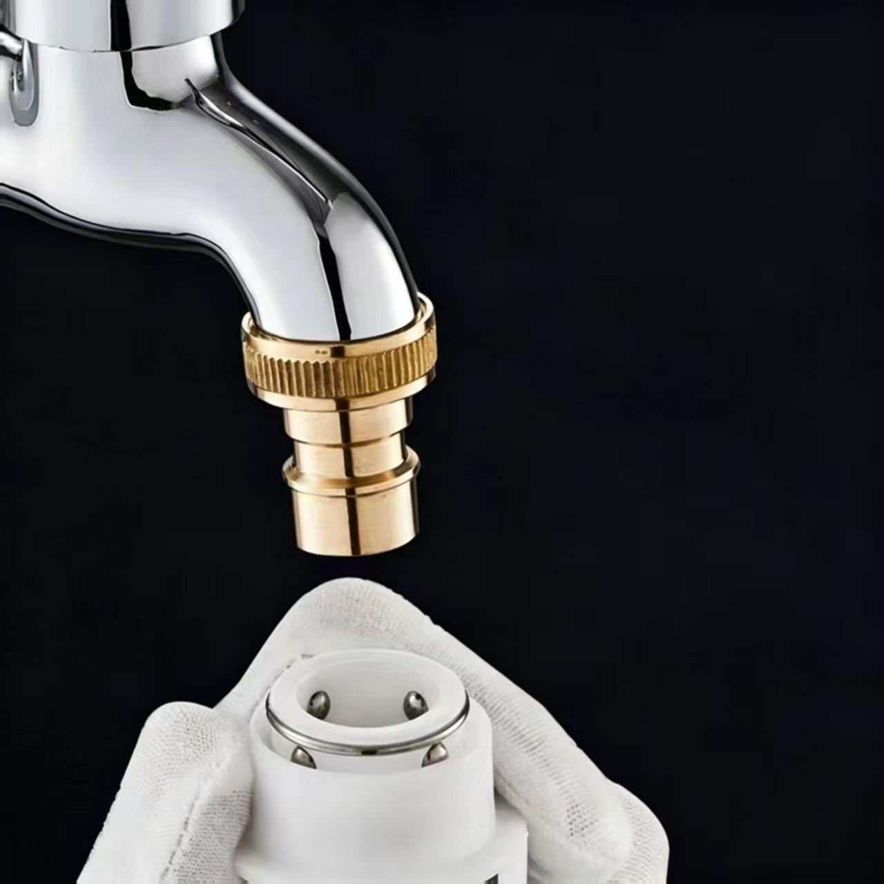 Copper Color Faucet for Home Use, Suitable for Bathroom, Mop Bucket, Washing Machine, Outdoor Faucet, Durable and Stylish Design