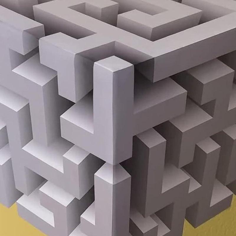 Mind-Bending 3D Impossible Corner Wall Art, Optical Illusion Decal
