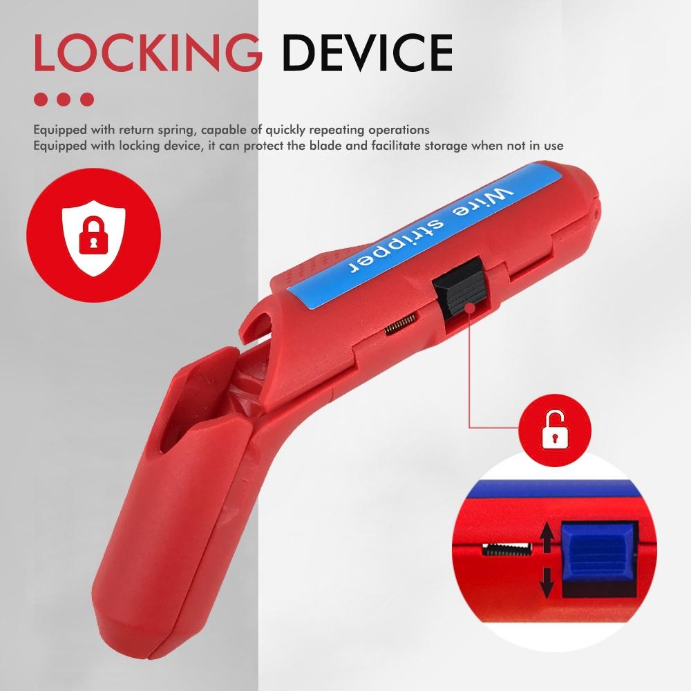 Multifunctional Precision Wire Stripper Tool, Ergonomic Bent Handle Design, Ideal for Electricians & DIY Projects, Hand Tools
