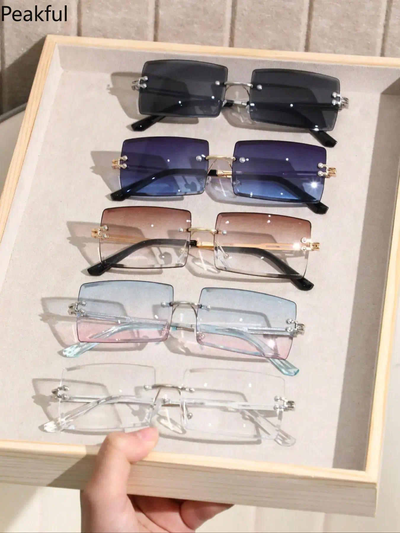 Unisex Fashion Square Decorative Eyeglasses, Vintage Simple Multicolor Eyeglasses for Outdoor Activities